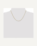 Former on-model view — 14K Yellow Gold 1.5mm Rolo Chain