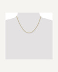 Former on-model view — 14K Yellow Gold 1.5mm Small Anchor Chain