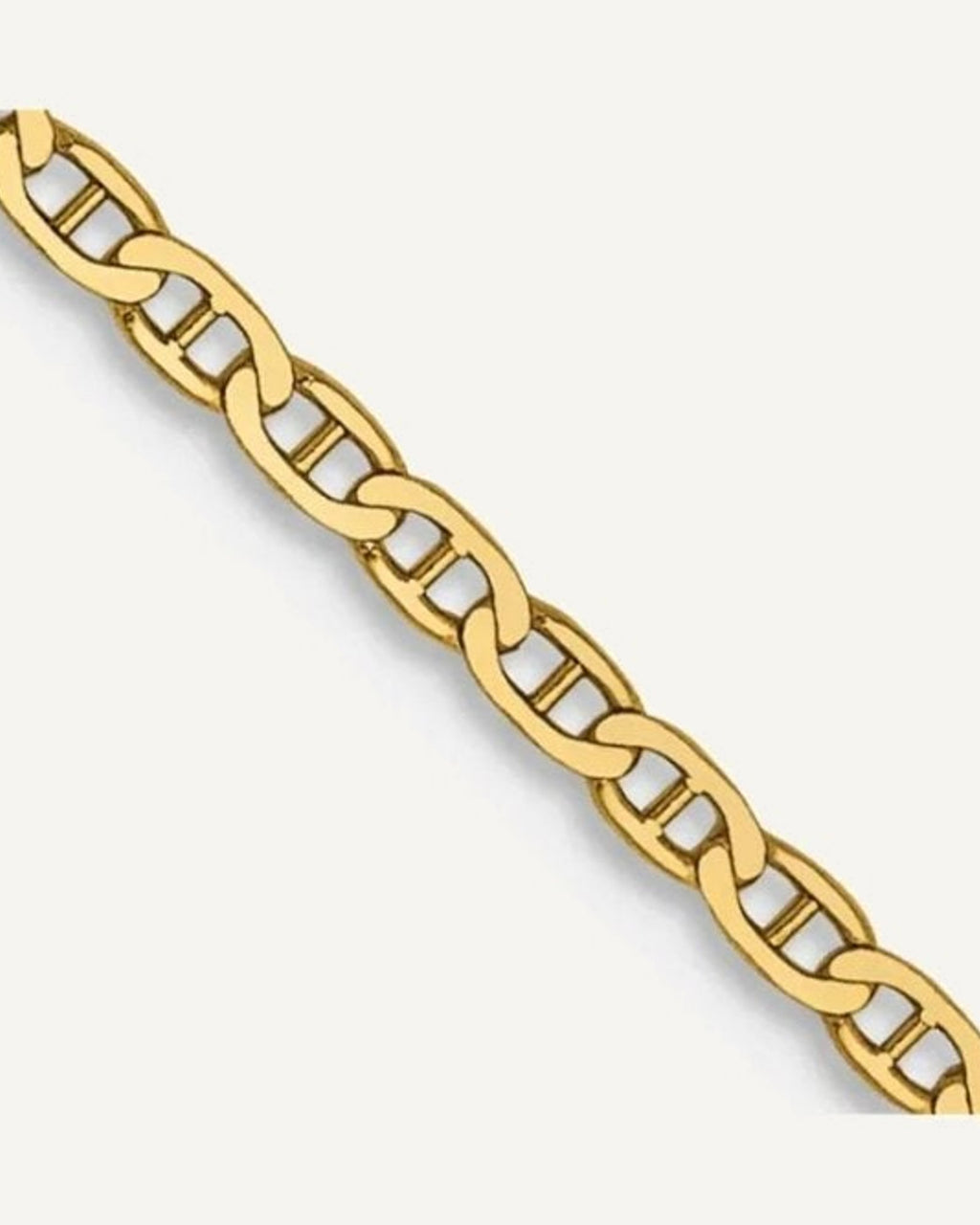 14K Yellow Gold 1.5mm Small Anchor Chain