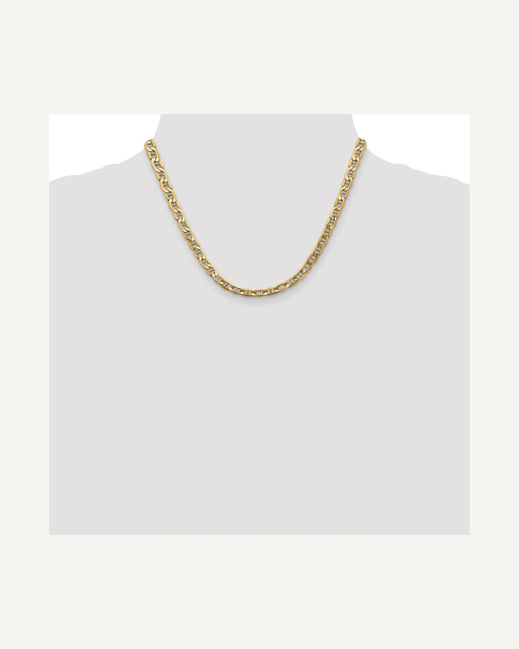 Former on-model view — 14K Yellow Gold  5.5mm Anchor Chain