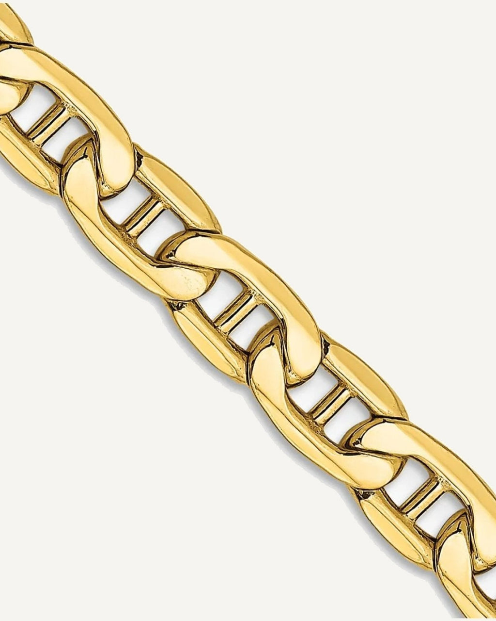 14K Yellow Gold  5.5mm Anchor Chain