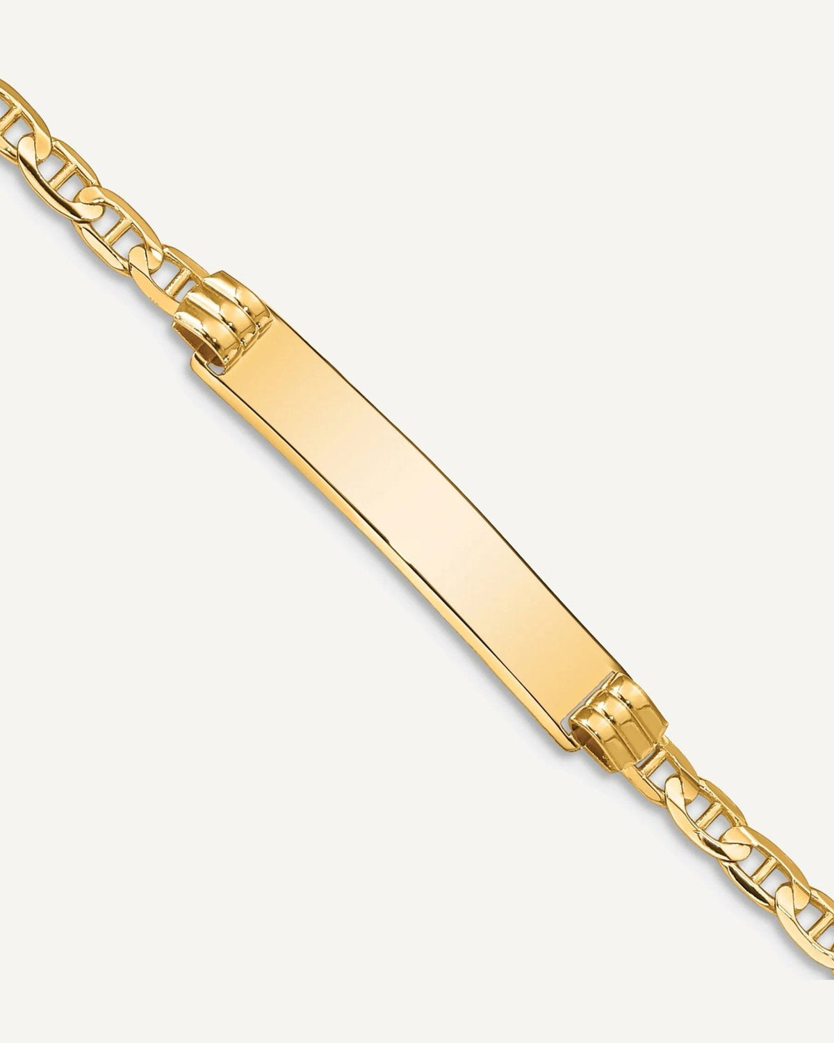 Custom Engraved 14k Gold Women's Gucci Link ID Bracelet