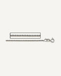 14K White Gold 1.5mm  Cable Link Chain