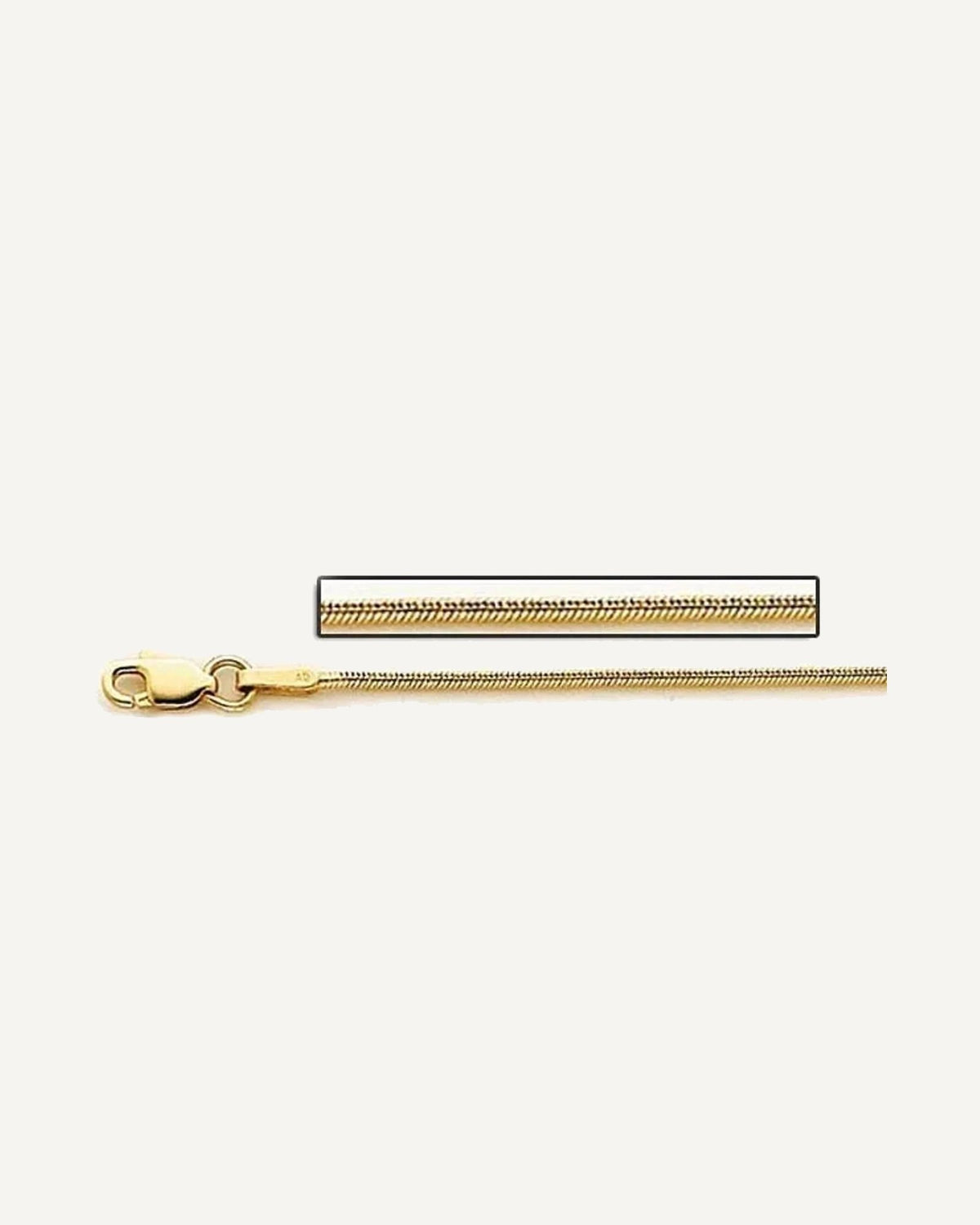 14K Yellow Gold 1.0mm Snake Chain