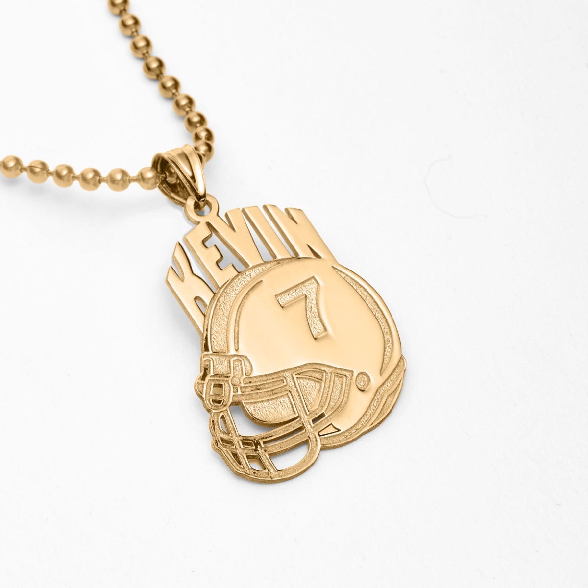 Custom Football Helmet Pendant w/ Name & Number