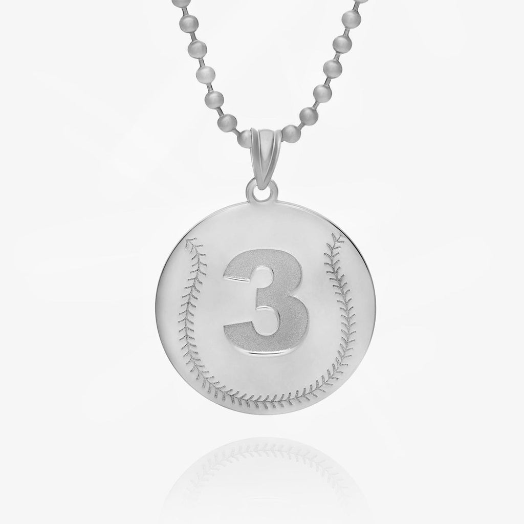 Custom Baseball Pendant w/  Number