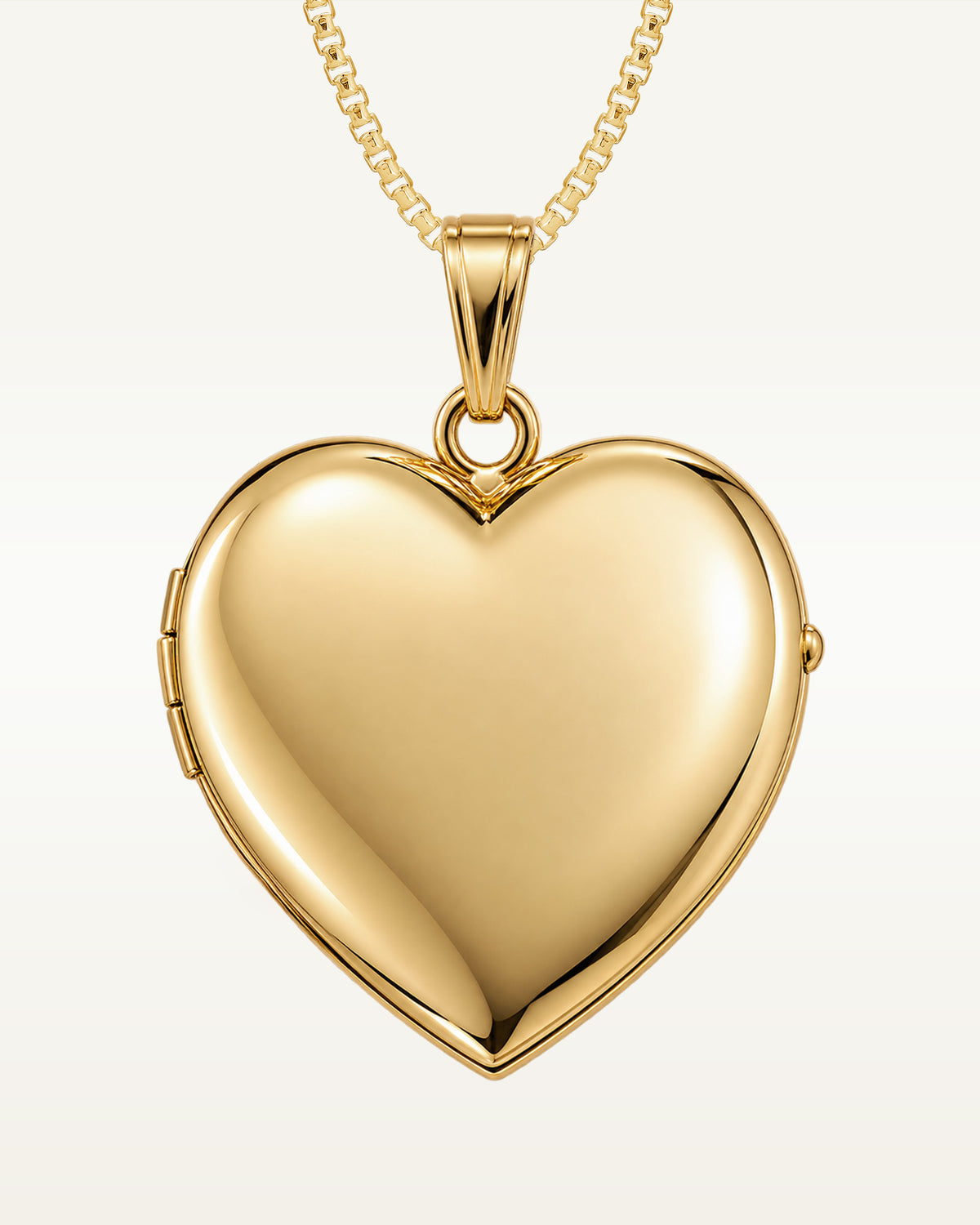 14k Gold Filled Heart 4 Photo Locket - 1-1/4 inch x 1-1/4 inch