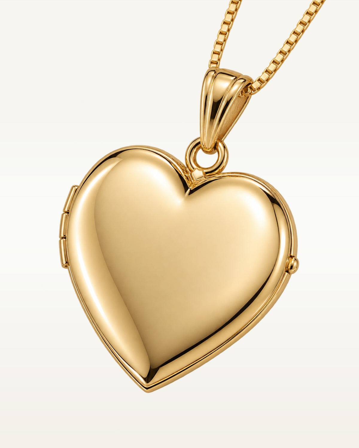 14k Gold Filled Heart 4 Photo Locket - 1-1/4 inch x 1-1/4 inch