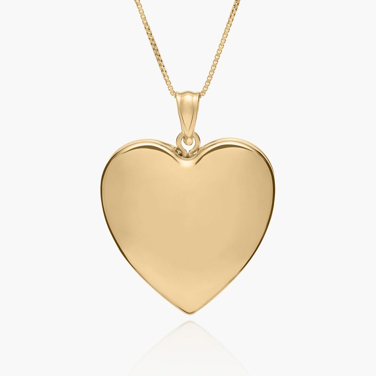 14K Gold Filled Heart Photo Locket - 1-1/4 inch x 1-1/4 inch