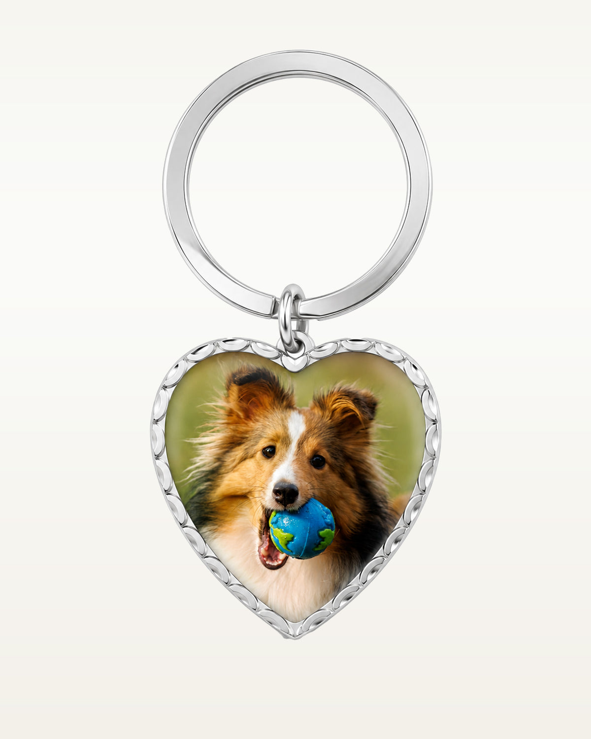 Heart Photo Key Chain