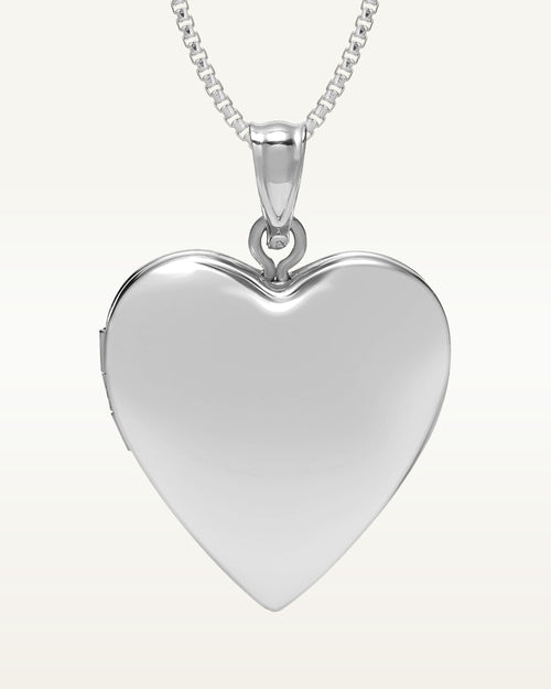 Build Your Own Sterling Silver 2-Picture Heart Locket