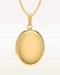 Build Your Own 14K Gold 2-Picture Oval Locket