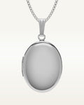 Build Your Own Sterling Silver 2-Picture Oval Locket