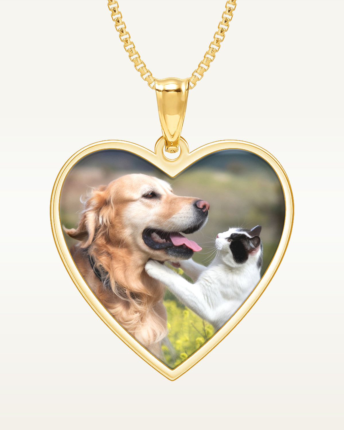 Heart with Border Photo Pendant Charm