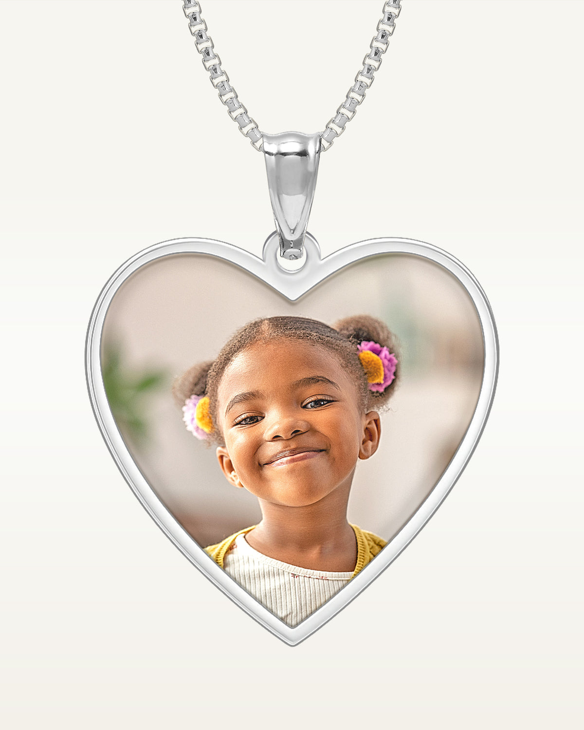 Heart with Border Photo Pendant Charm
