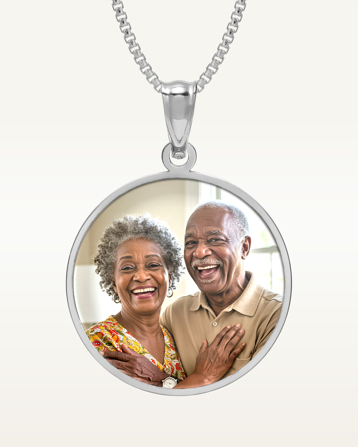 Round with Border Photo Pendant Picture Charm