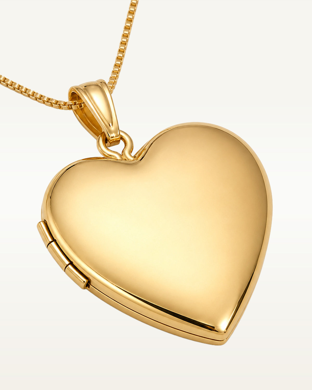 14k Gold Filled Heart Photo Locket - 3/4 inch x 3/4 inch - Gold Filled