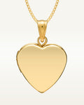 14k Gold Filled Small Heart Photo Locket - 2/3 Inch x 2/3 Inch