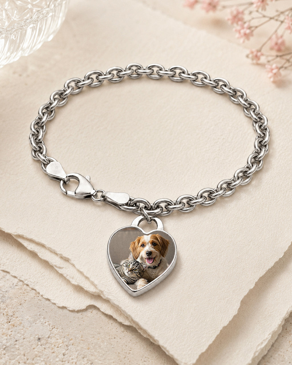 Sterling Silver Tiffany Style Engravable Bracelet - lifestyle