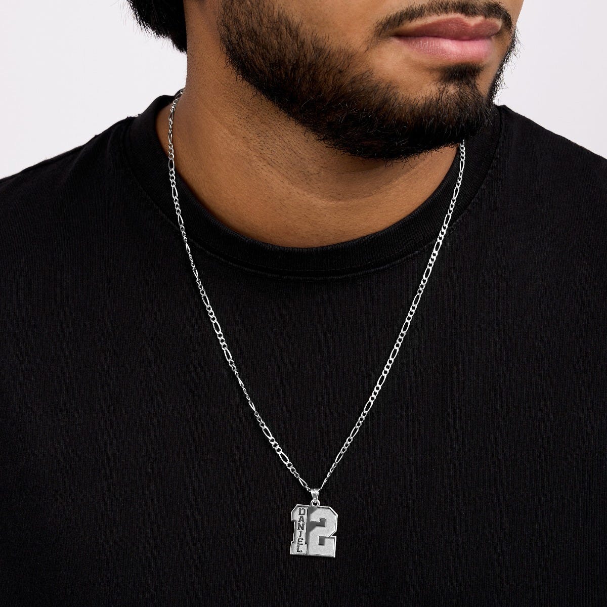 Personalized Single Number Pendant