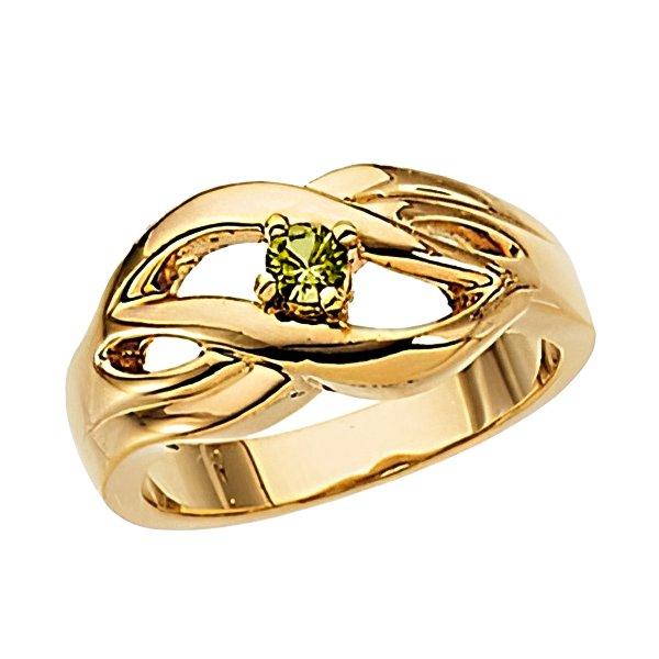 Single Birthstone Mother's Ring