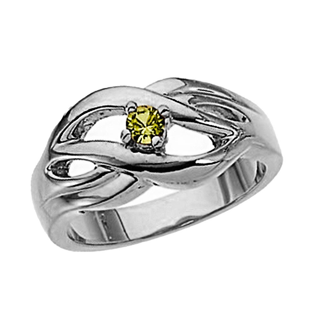 Single Birthstone Mother's Ring