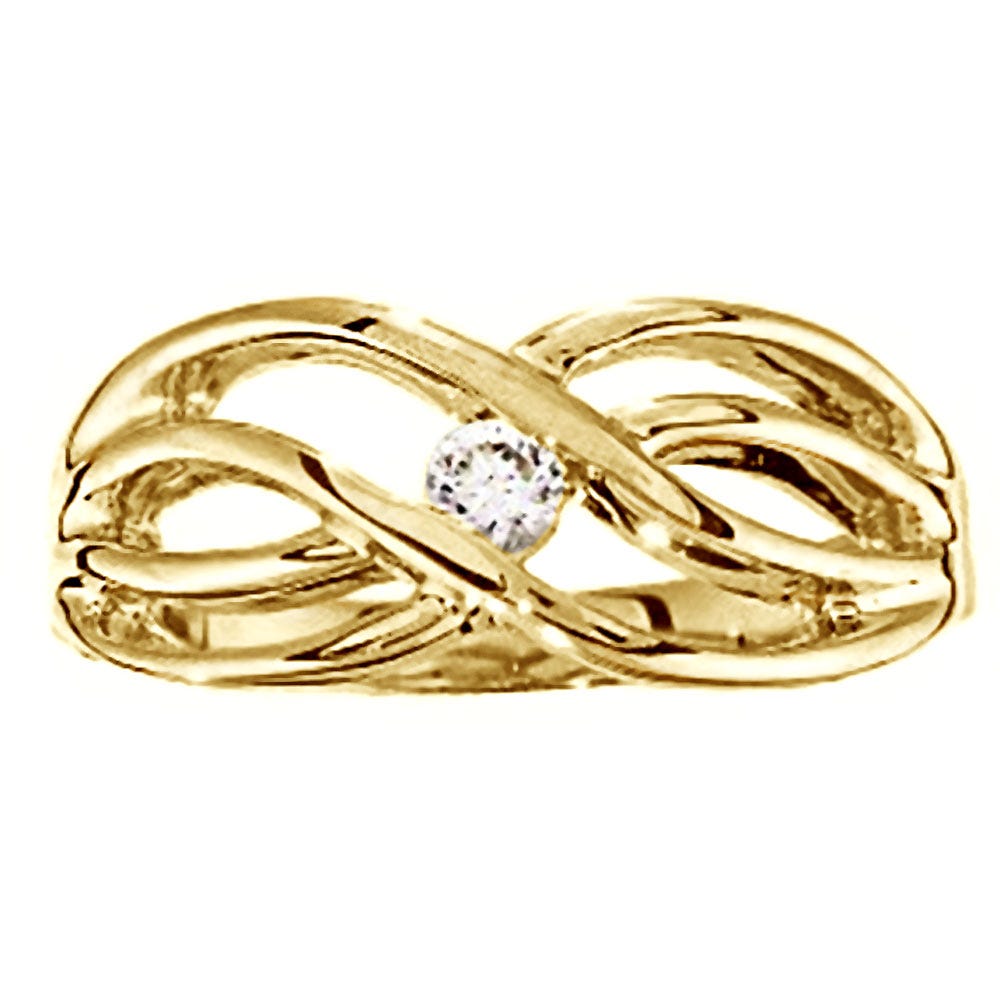 Mother's Ring with Single Birthstone