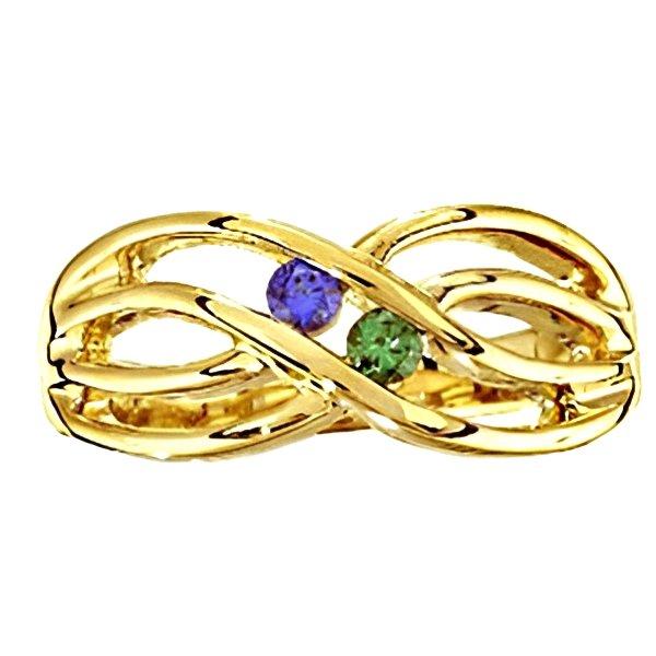 Mother's Ring with Two Birthstones