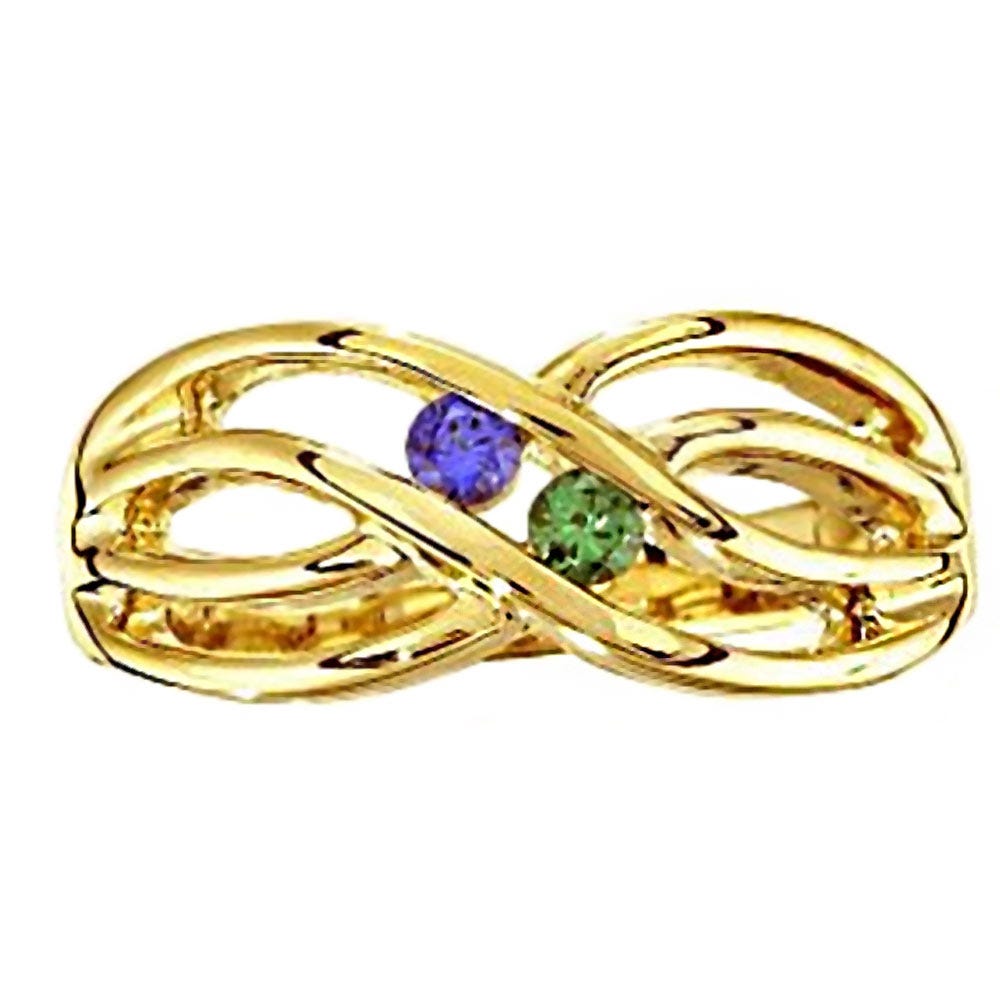 Mother's Ring with Two Birthstones