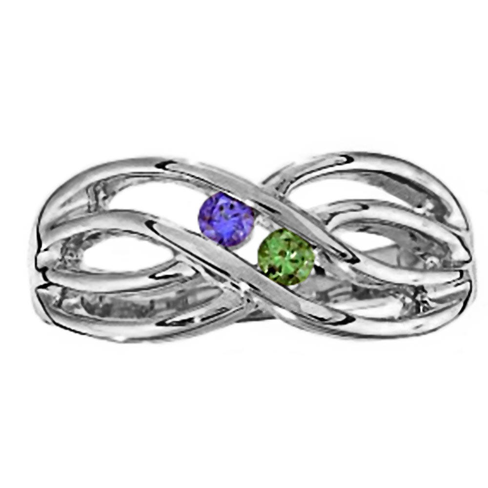 Mother's Ring with Two Birthstones