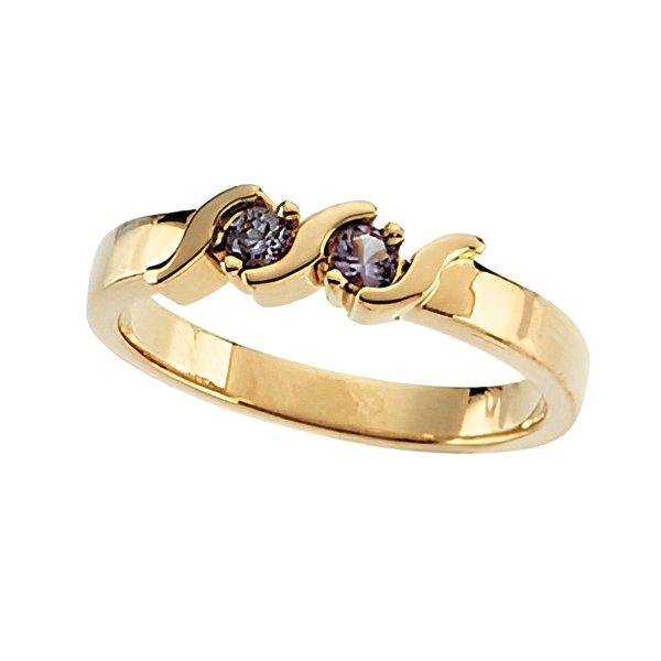 Mother's Ring with Two Birthstones
