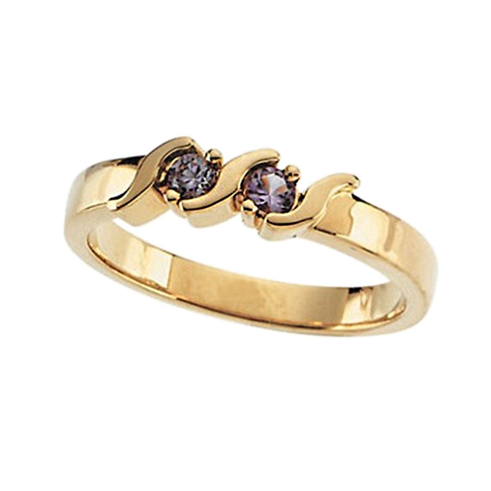 Mother's Ring with Two Birthstones