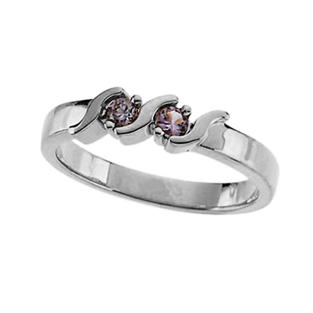 Mother's Ring with Two Birthstones