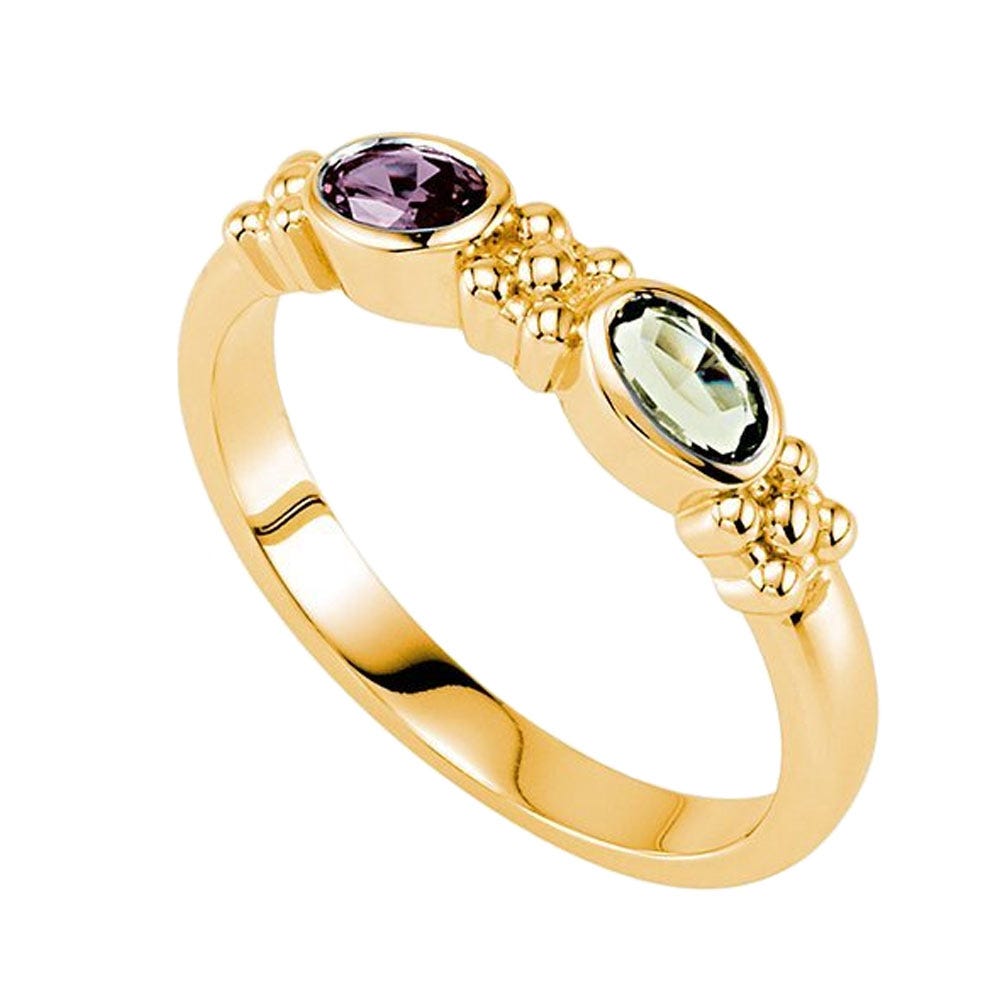 Mother's Ring with Two Birthstones