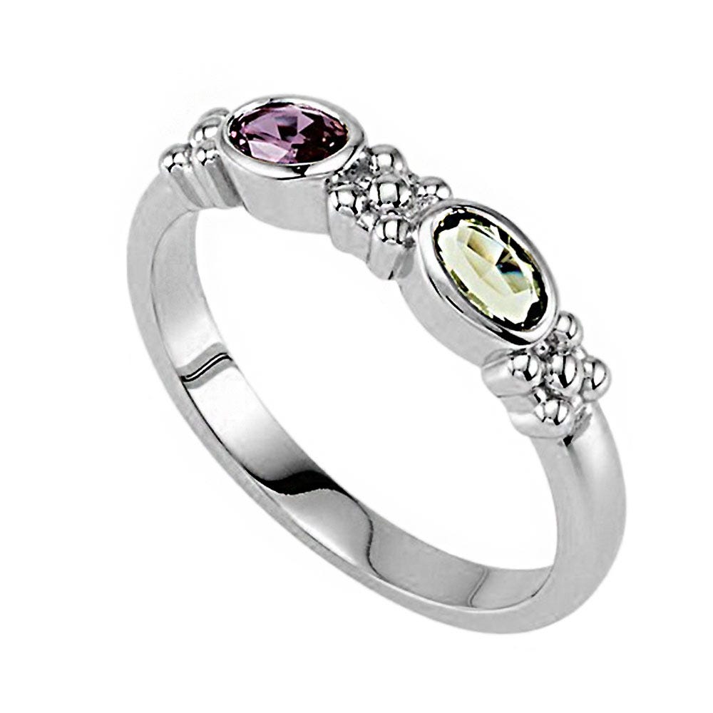 Mother's Ring with Two Birthstones