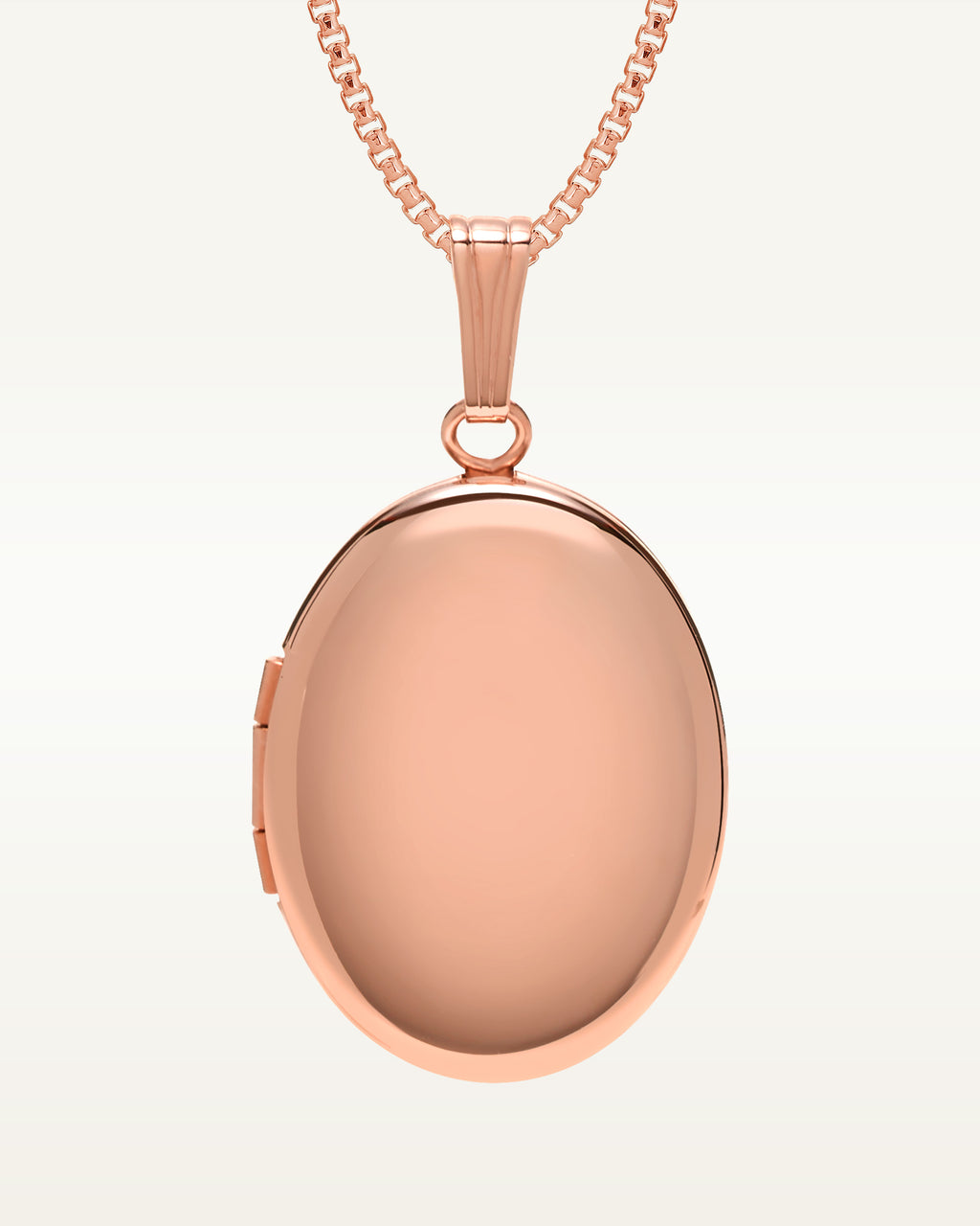 14k Rose Gold Classic Oval Photo Locket
