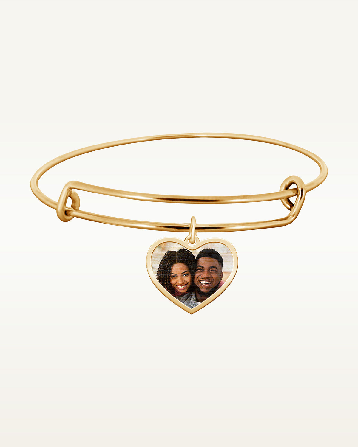 Expandable - Photo Charm Heart Expandable Bracelet