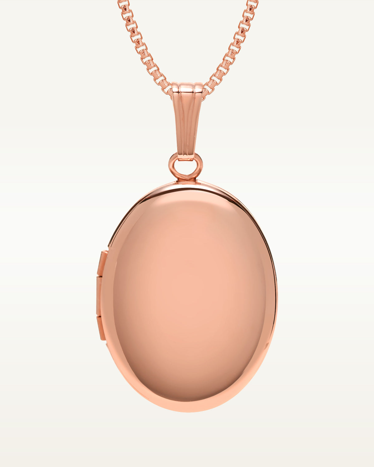 Rose Gold Plated Classic Oval Photo Locket