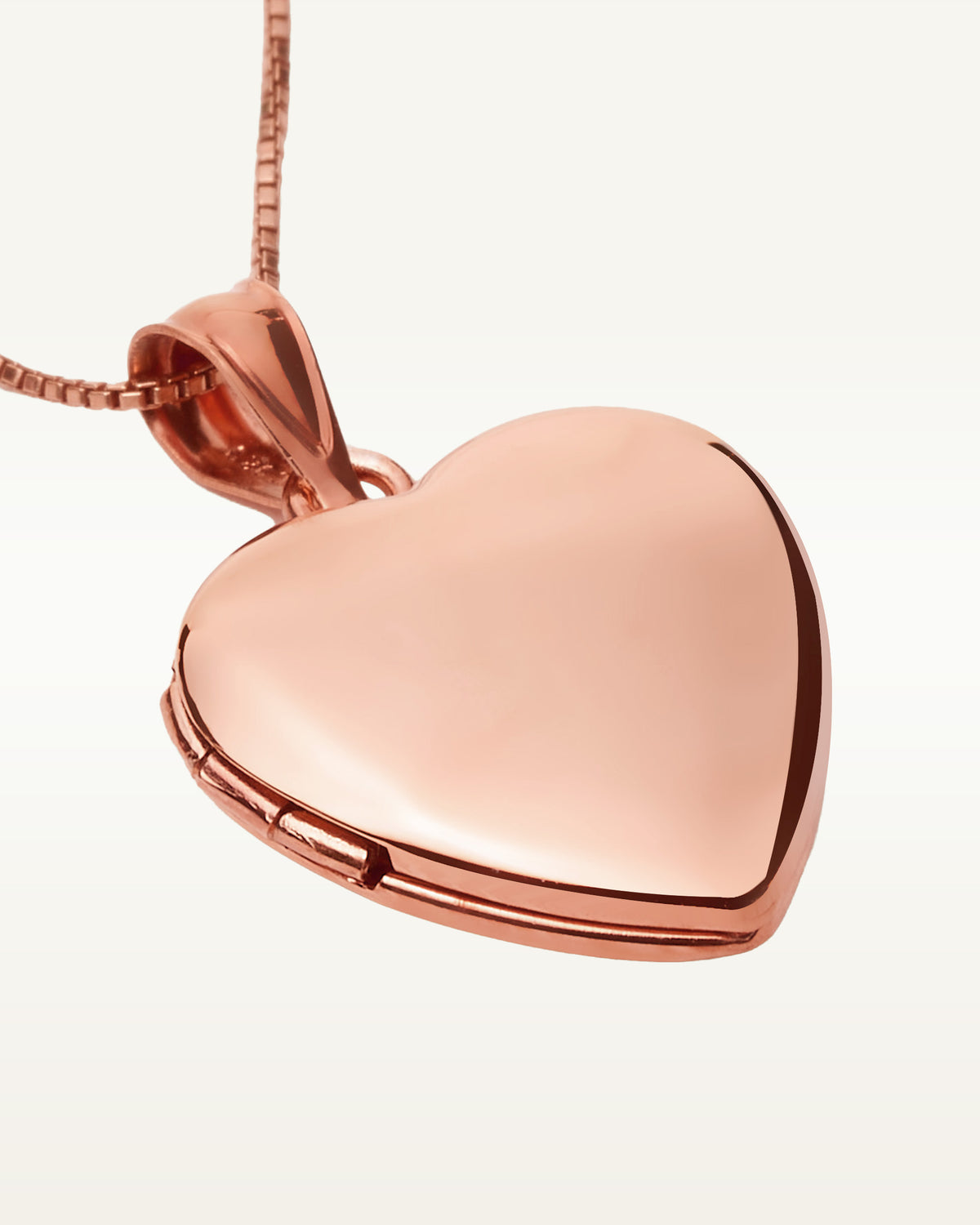 Rose Gold Plated Small Heart Photo Locket