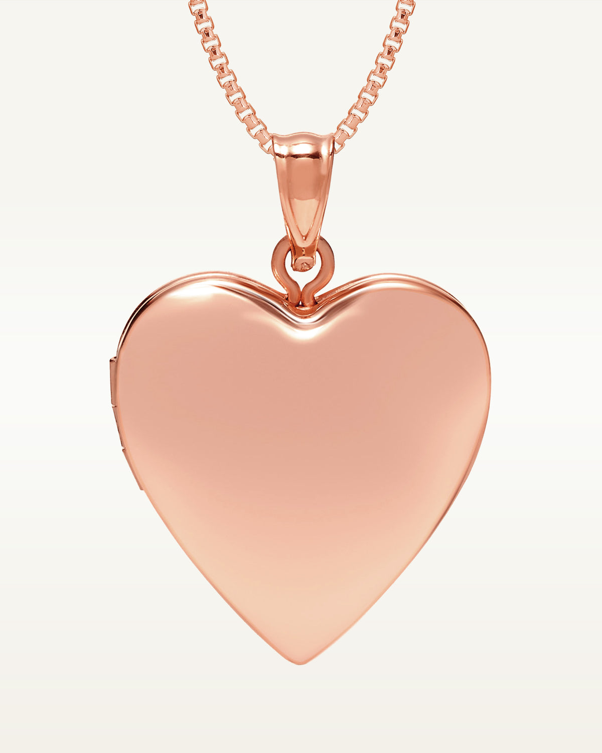 Rose Gold Plated Classic Heart Photo Locket