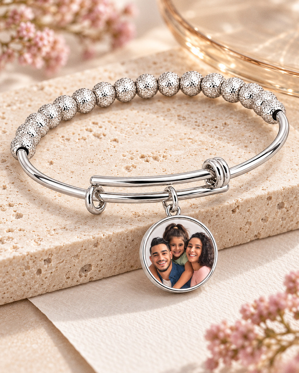 Premium Weight Photo Expandable Bracelet - lifestyle