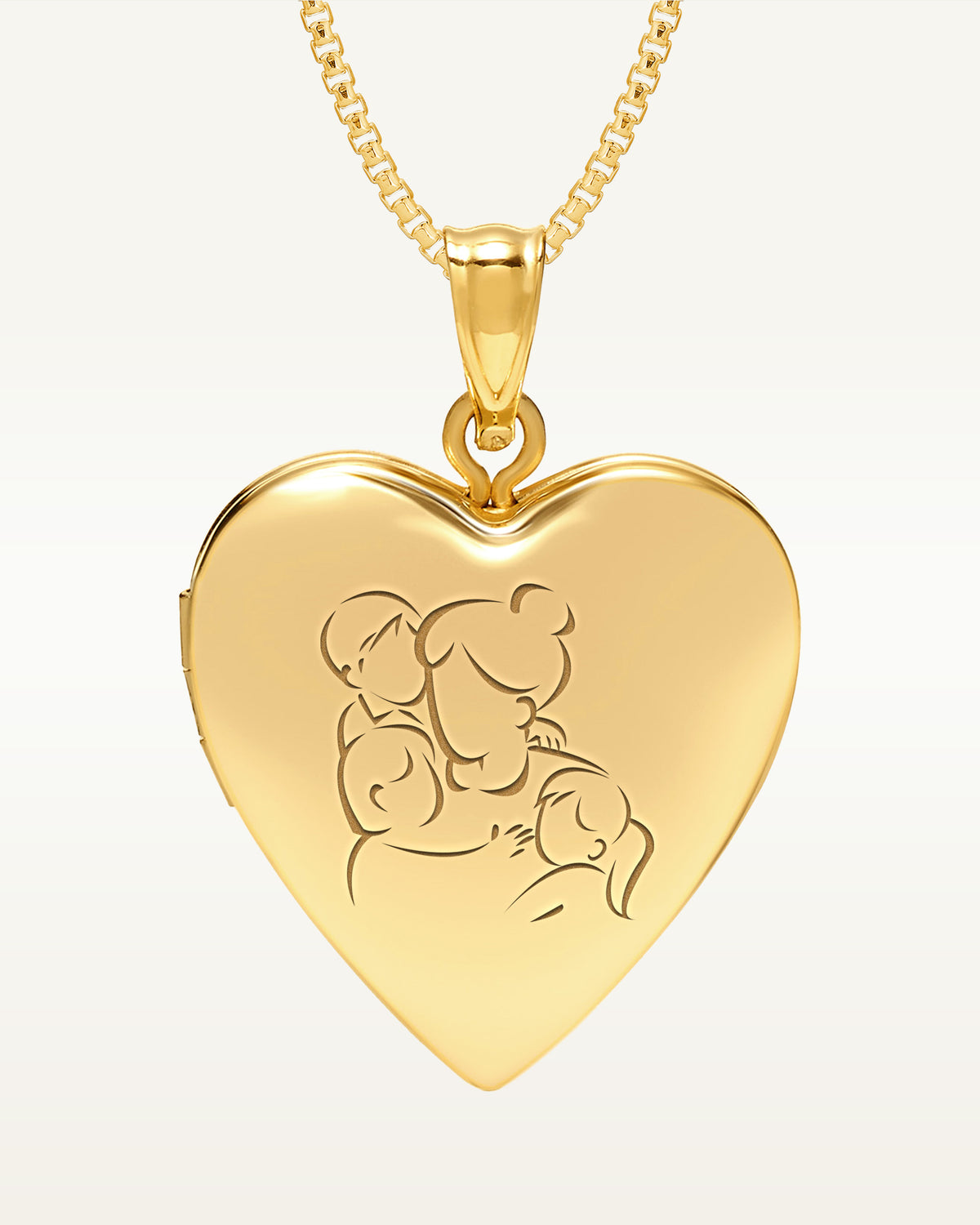 Build Your Own Gold 2-Picture Mom Heart Locket