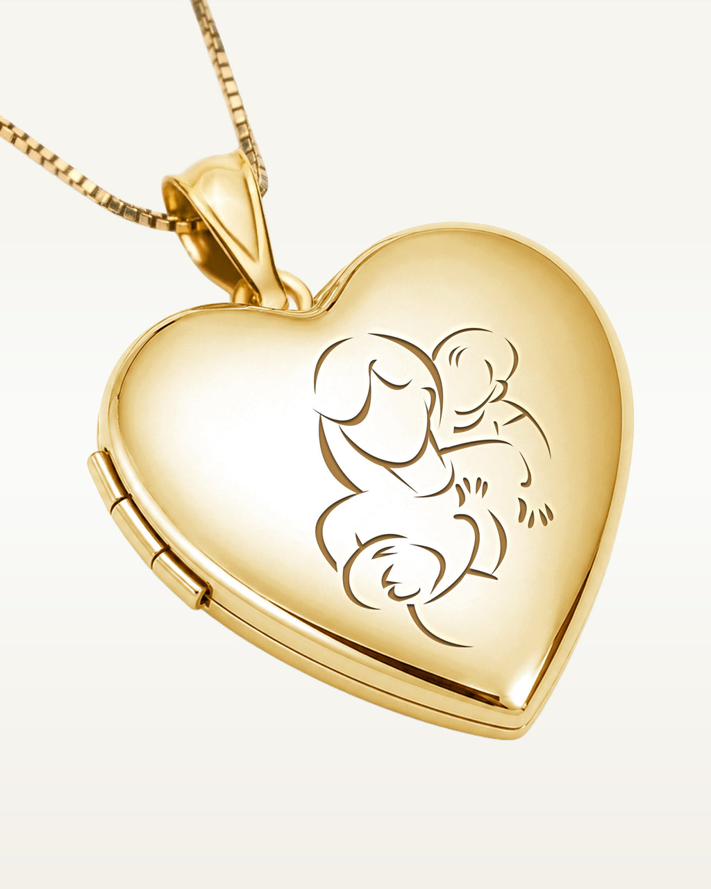 Build Your Own Gold 2-Picture Mom Heart Locket