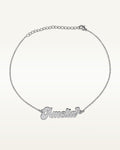 Exclusive Personalized Name Anklet / Ankle Bracelet- Adjustable Size