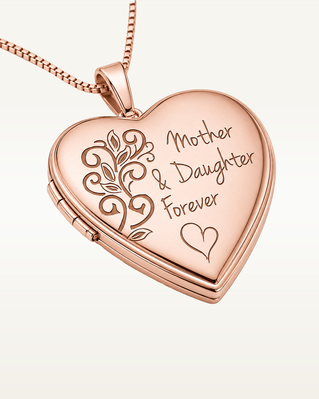 Rose Gold Plated "Mother & Daughter Forever" Locket