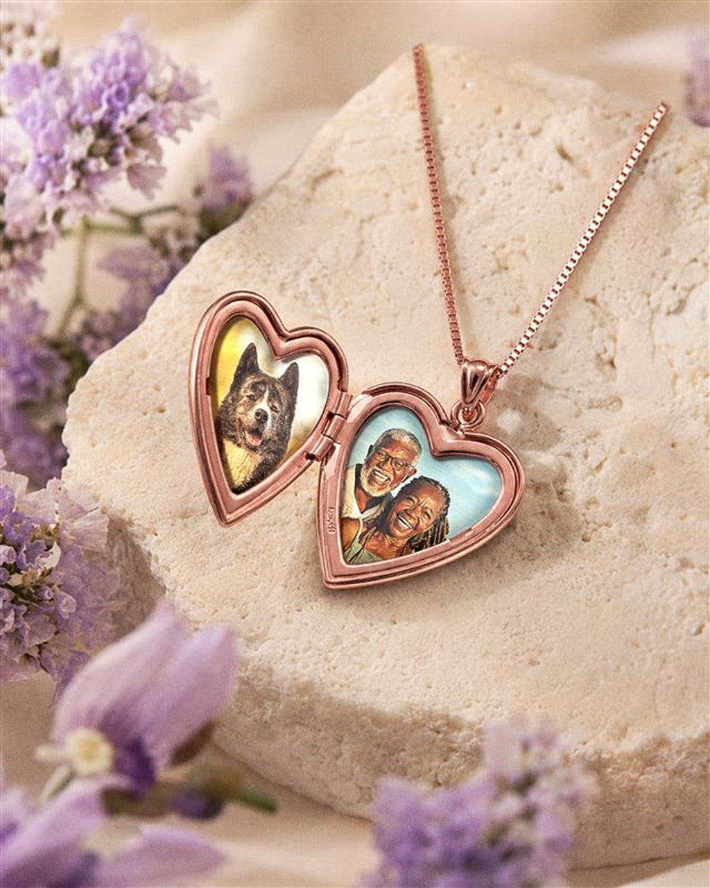 Rose Gold Plated "Mother & Daughter Forever" Locket - lifestyle