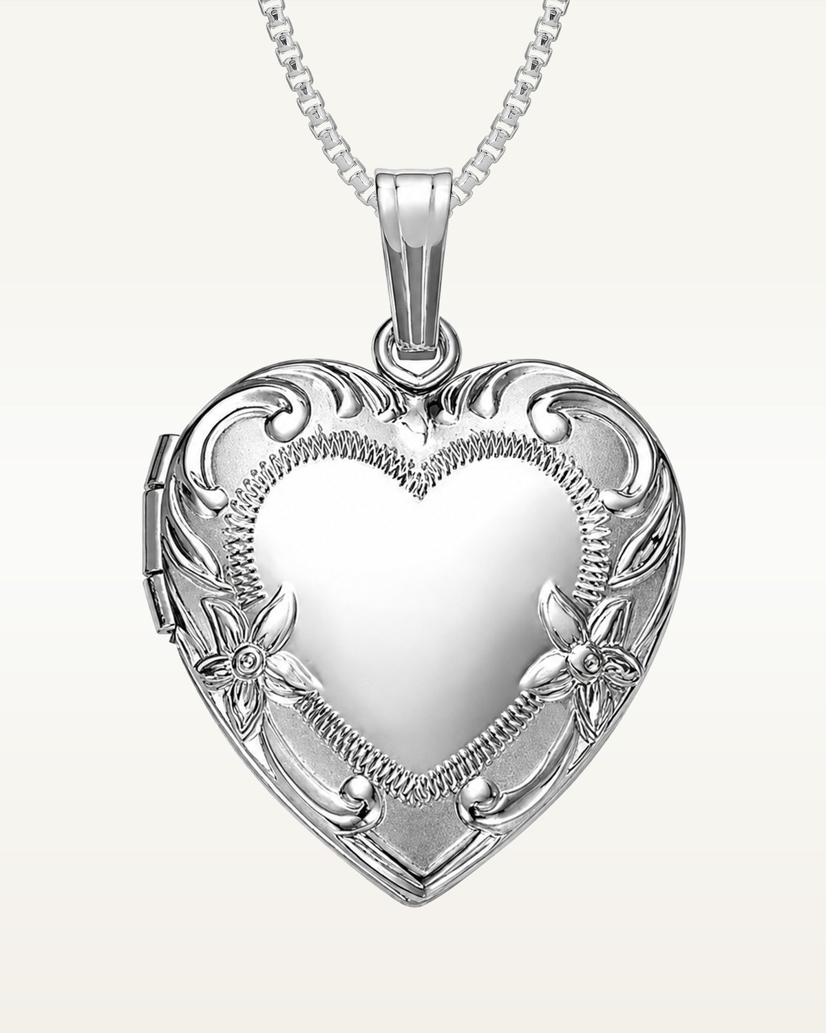 Silver Heart Photo Locket