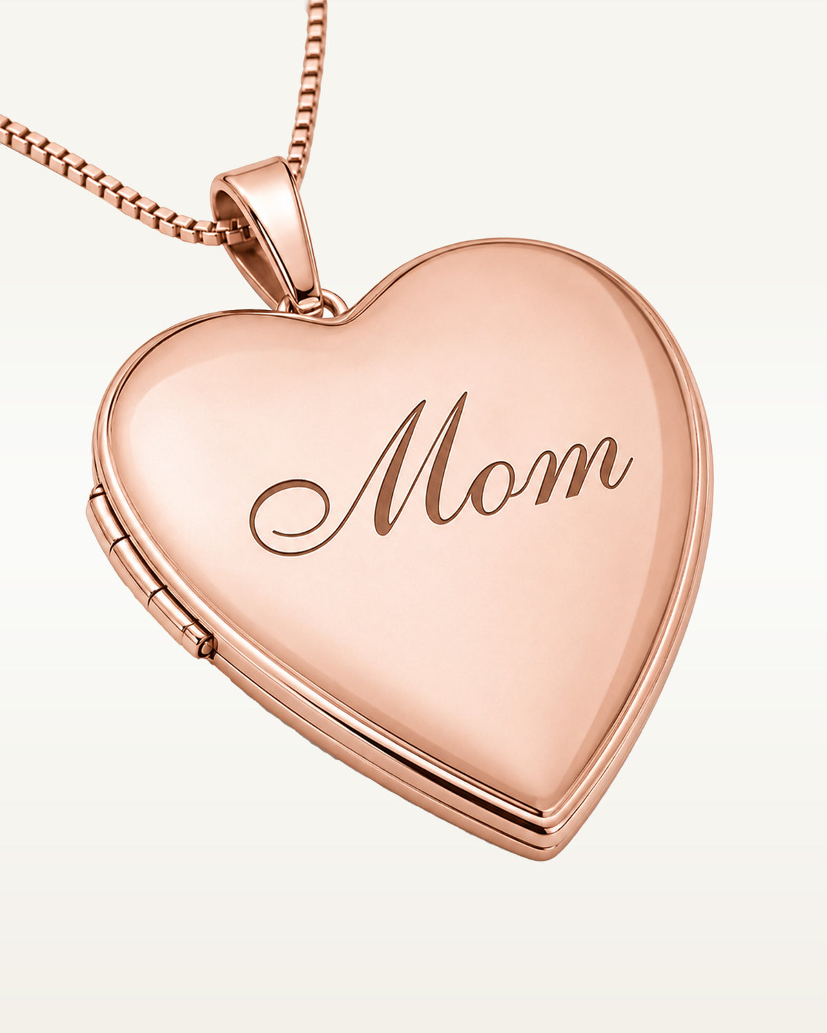 Rose Gold Nana Heart Photo Locket
