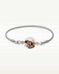 Stainless Steel Photo Engraved Bangle Bracelet