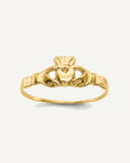 Gold Polished Children's Claddah Rings – View 1